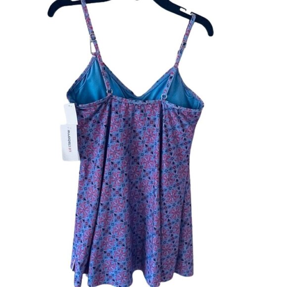 ποΈ NWT Liz Claiborne Womenβs Geometric Swim Dress β Size 6 ποΈ - Picture 3 of 9